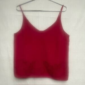 Banana Republic Hot Pink Spaghetti Strap Women's Tank Top -Size L